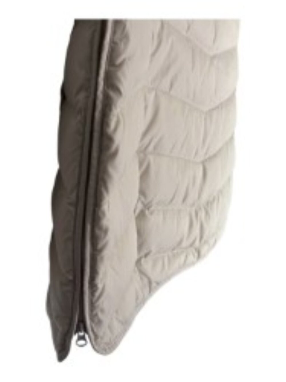 J. Jill Sleeveless Down Puffer Vest in Ivory Medium Tall - Picture 6 of 6